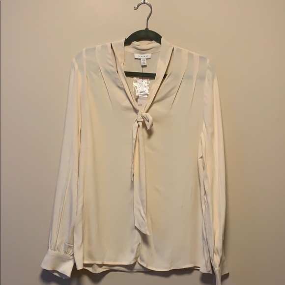 TopShop Beige Flowy Top - Picture 1 of 3